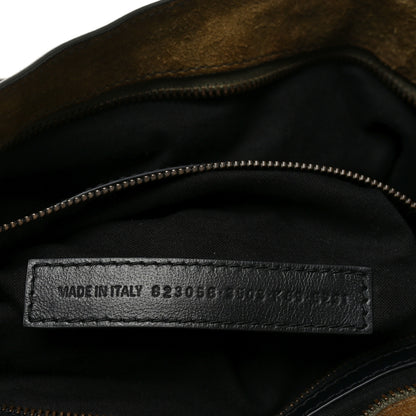 Balenciaga Waxed Suede Calfskin Classic Hardware Medium Le City Khaki 7 of 10