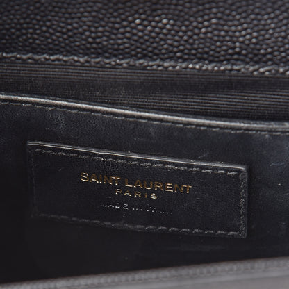 Saint Laurent Grain De Poudre Small Monogram Kate Satchel Black 6 of 8