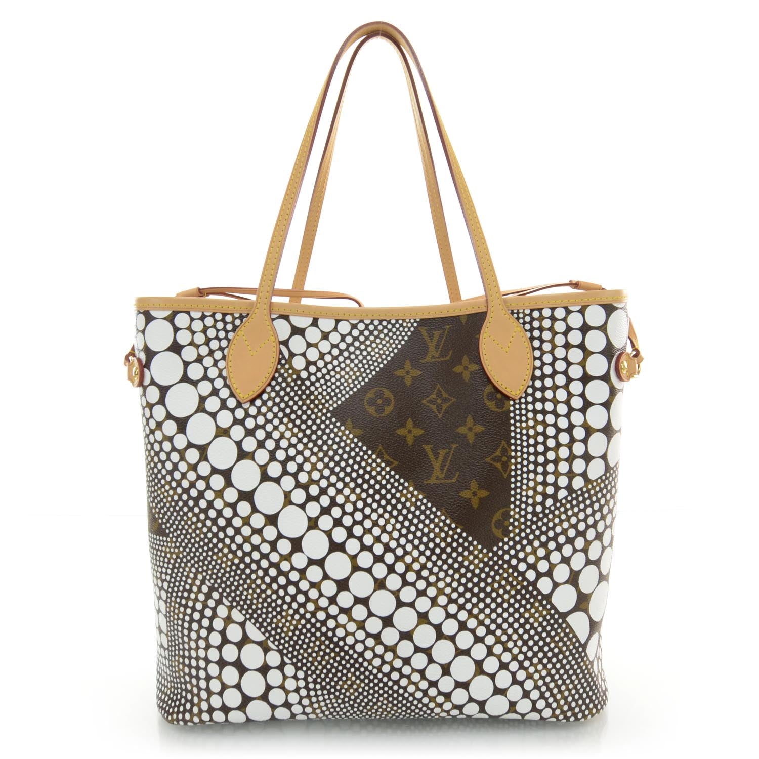 Louis Vuitton Monogram Kusama Waves Neverfull MM White 1 of 7