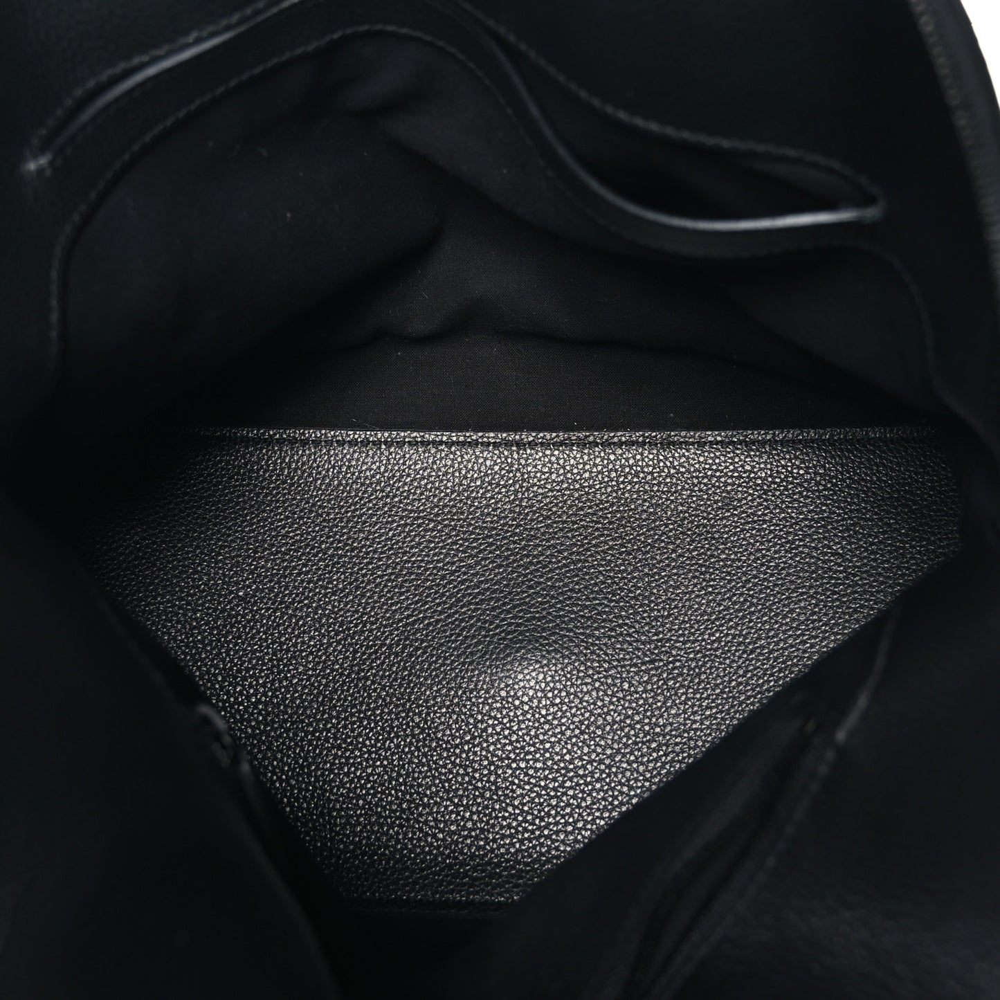 Supple Calfskin Ville Top Handle Bag Black