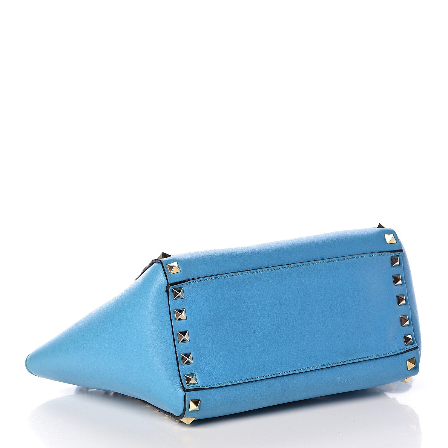 Valentino Garavani Vitello Mini Rockstud Double Handle Tote Parrot 5 of 23