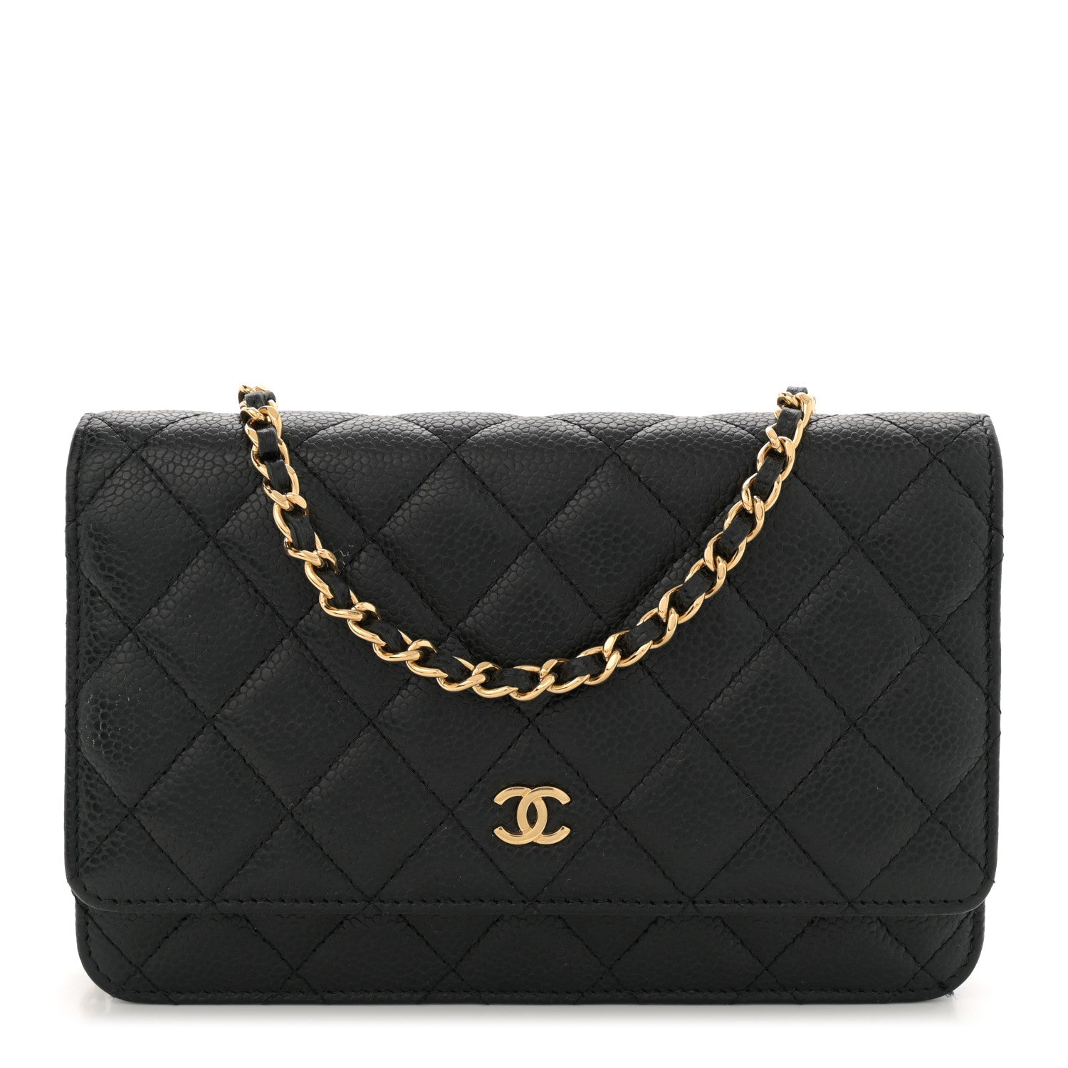 Chanel Caviar Quilted Wallet on Chain WOC Black 1 of 13