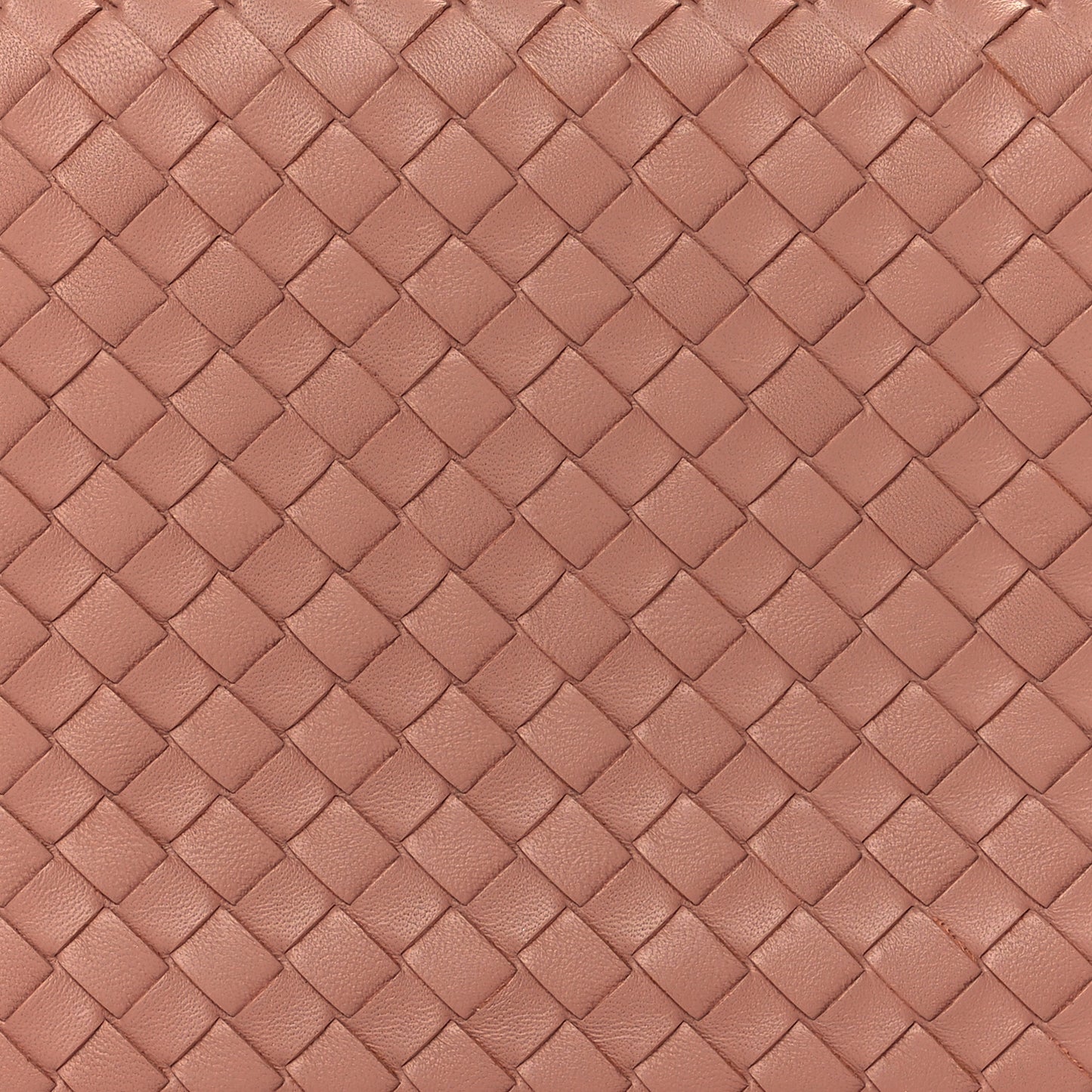 Nappa Intrecciato Flap Clutch Dusty Rose