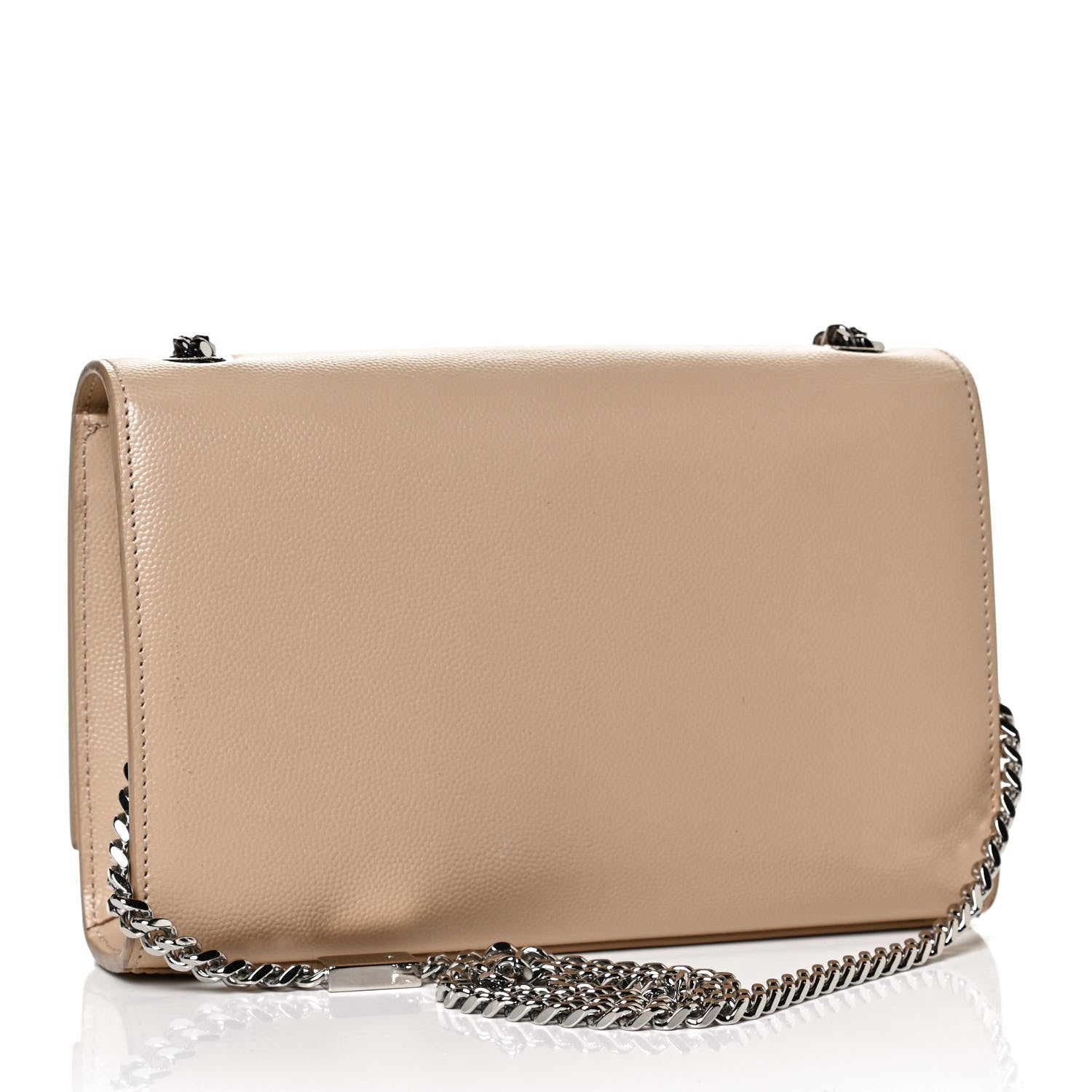 Saint Laurent Grain De Poudre Small Monogram Kate Satchel Nude Powder 3 of 10