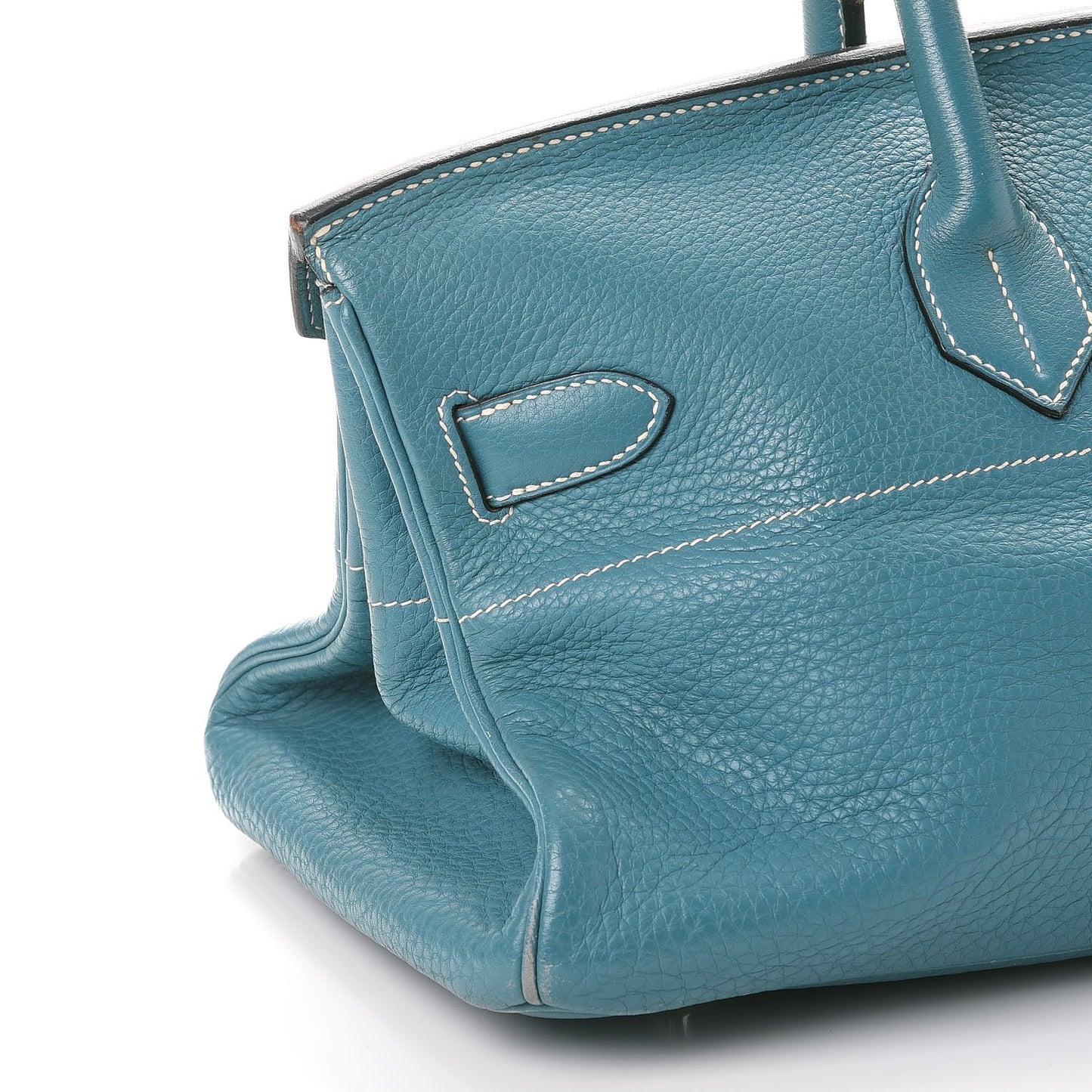 Taurillon Clemence JPG Birkin 42 Blue Jean