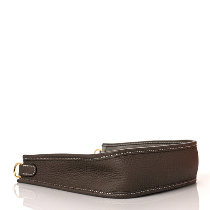Hermes Taurillon Clemence Amazone Evelyne TPM Etoupe Bleu Indigo 4 of 10