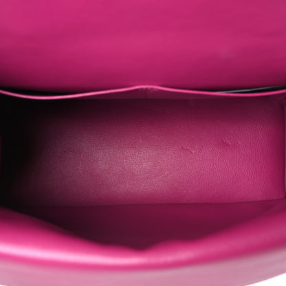 Christian Dior Bullcalf Medium Be Dior Flap Black Fraise 5 of 9