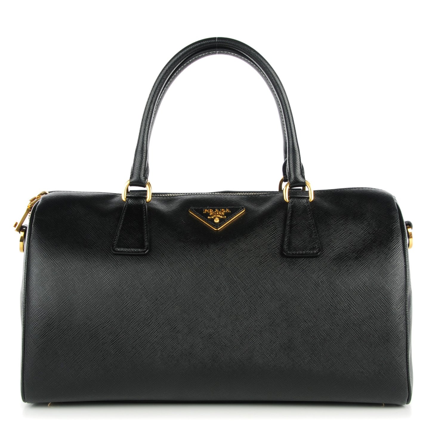 Saffiano Lux Bowler Black