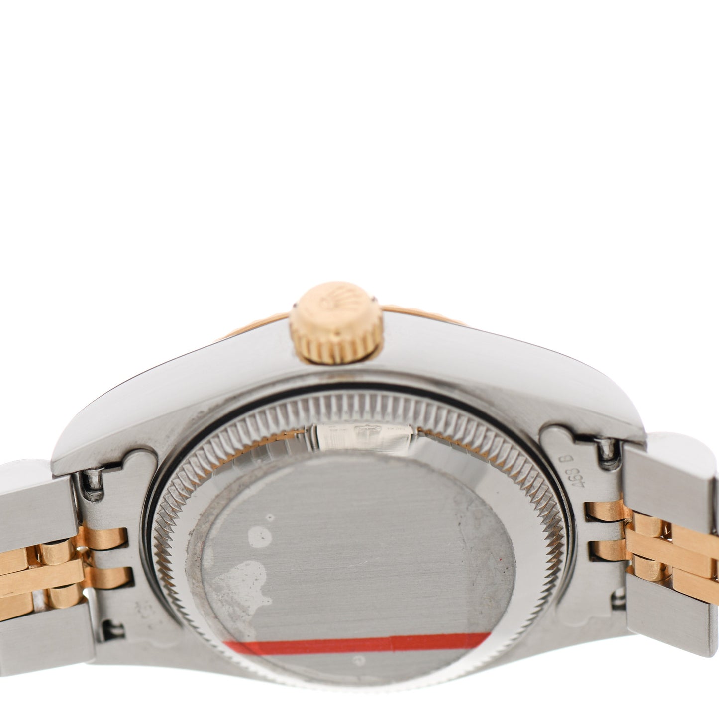Stainless Steel 18K Yellow Gold Diamond 26mm Oyster Perpetual Datejust Watch Red Gradient 69173