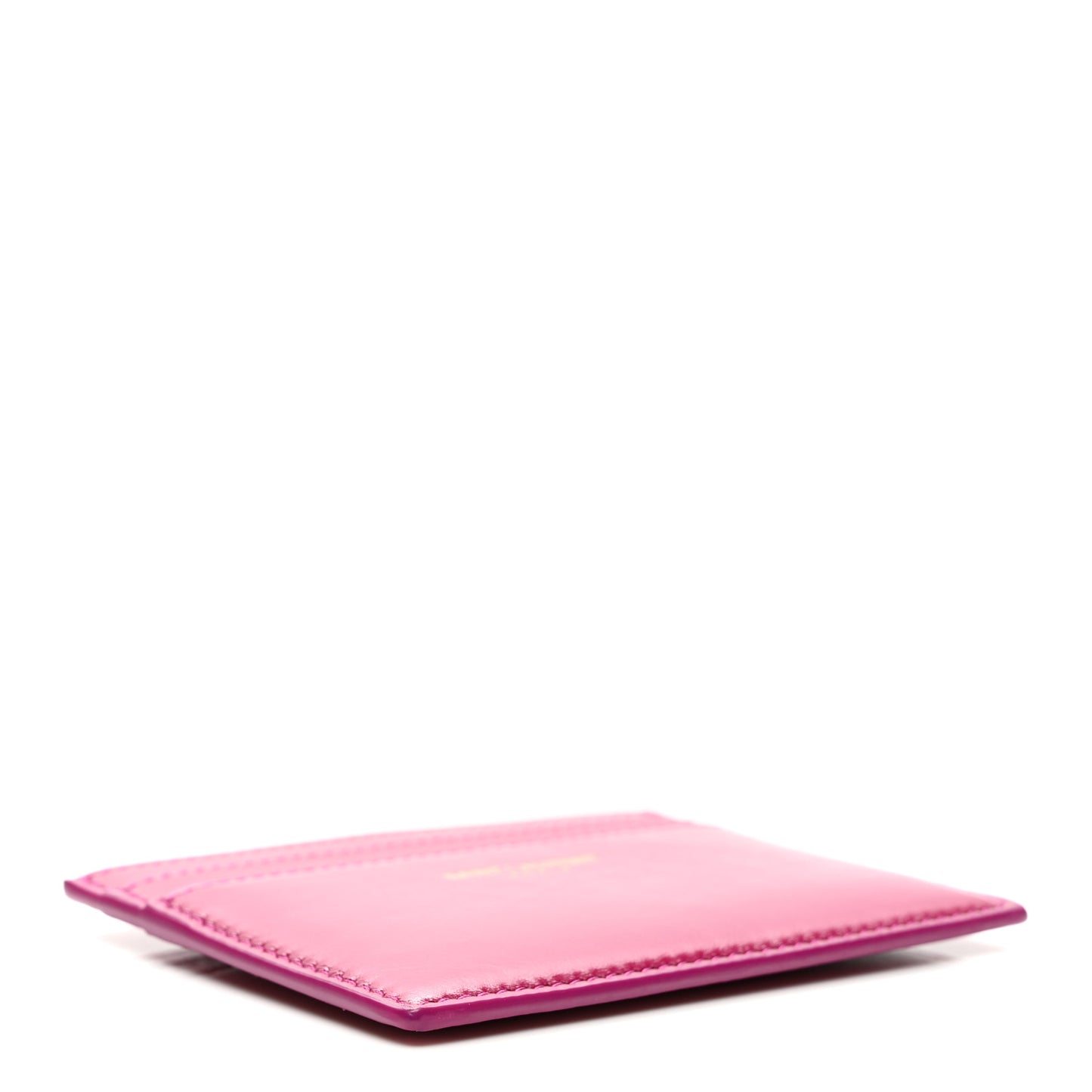 Calfskin Credit Card Case Dark Red Wine