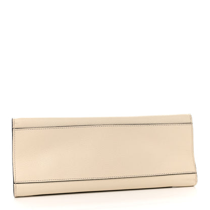 Gucci Grained Calfskin Web Stripe Butterfly Medium Totem Top Handle Bag White 4 of 13