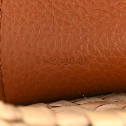 Chloe Raffia Calfskin Marcie Basket Tan 7 of 11