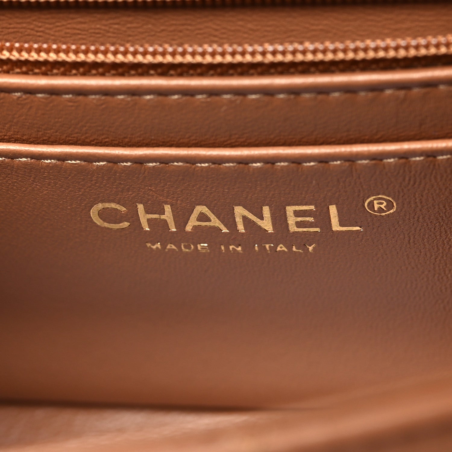 Chanel Lambskin Quilted Mini Rectangular Flap Brown 6 of 11