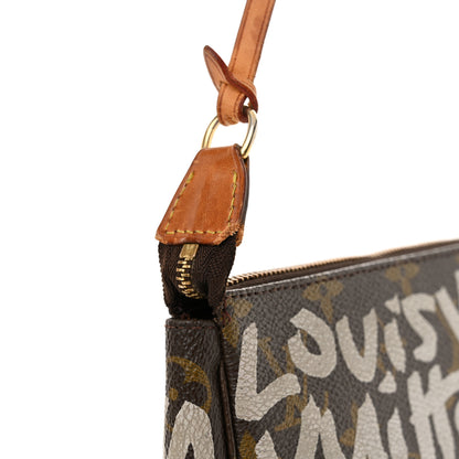 Louis Vuitton Monogram Graffiti Pochette Accessories Silver 11 of 12