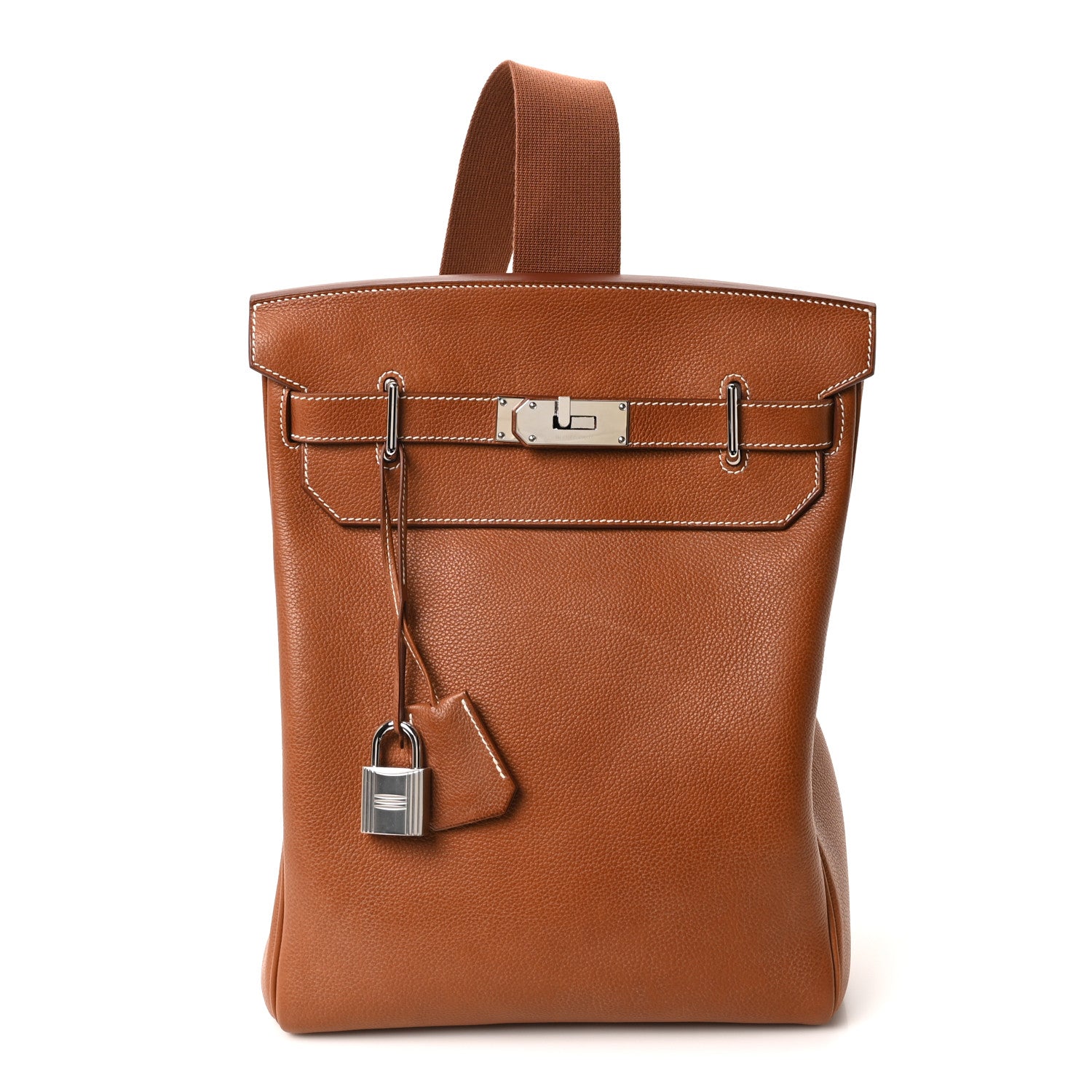 Hermes Natural Barenia Faubourg Hac A Dos GM Backpack Fauve 1 of 19
