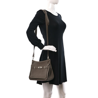 Hermes Taurillon Clemence Jypsiere 28 Etoupe 2 of 9