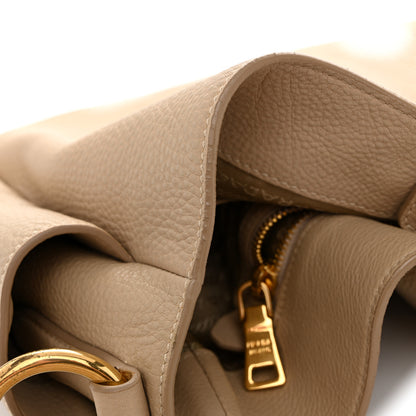 Prada Vitello Daino Side Pocket Hobo Sabbia 14 of 17