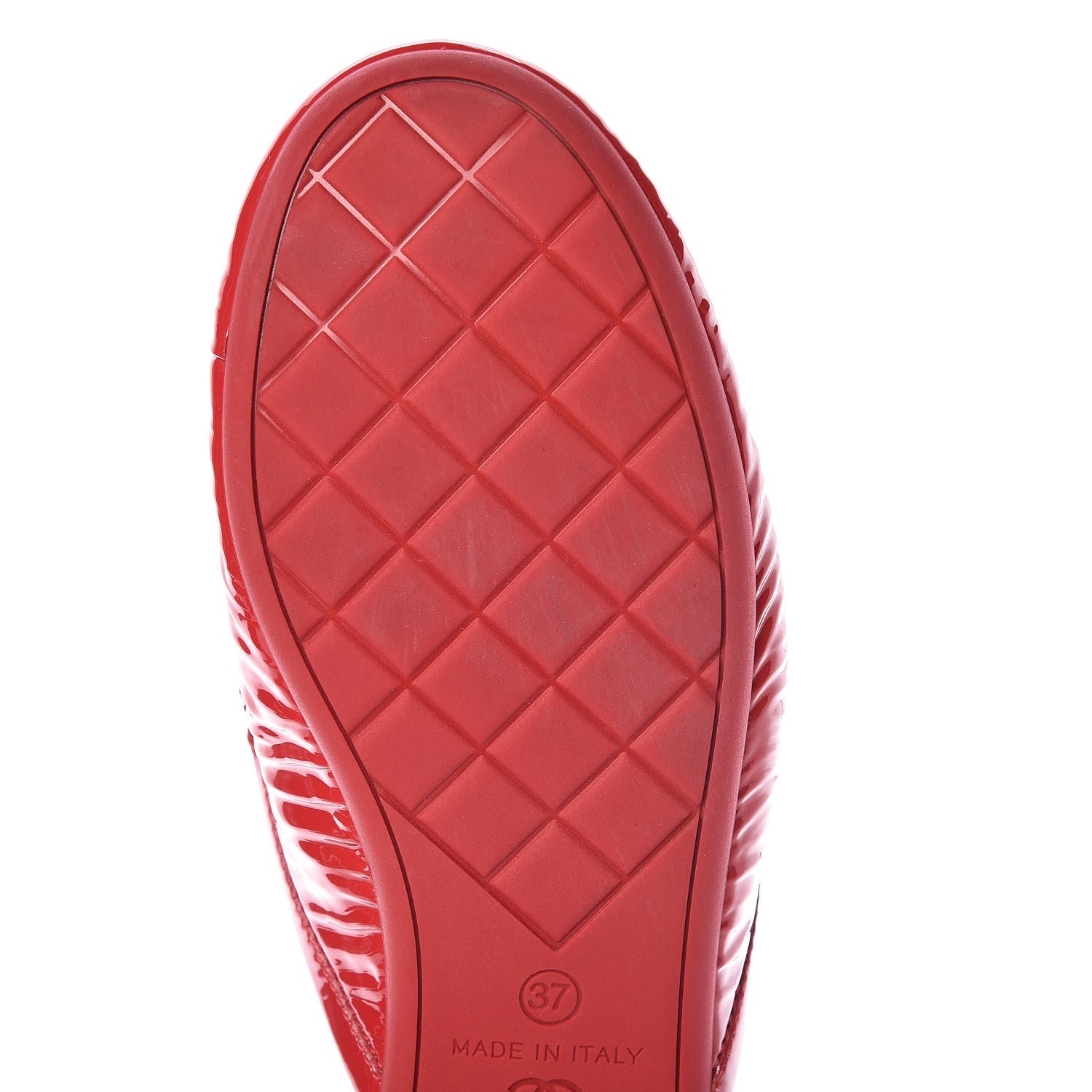 Chanel Patent Calfskin CC Mules 37 Red 11 of 16