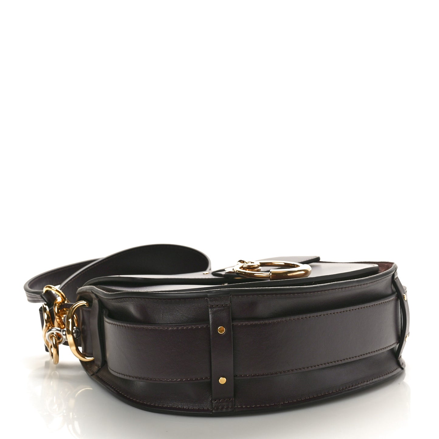 Calfskin Large Tess Bag Burnt Brown