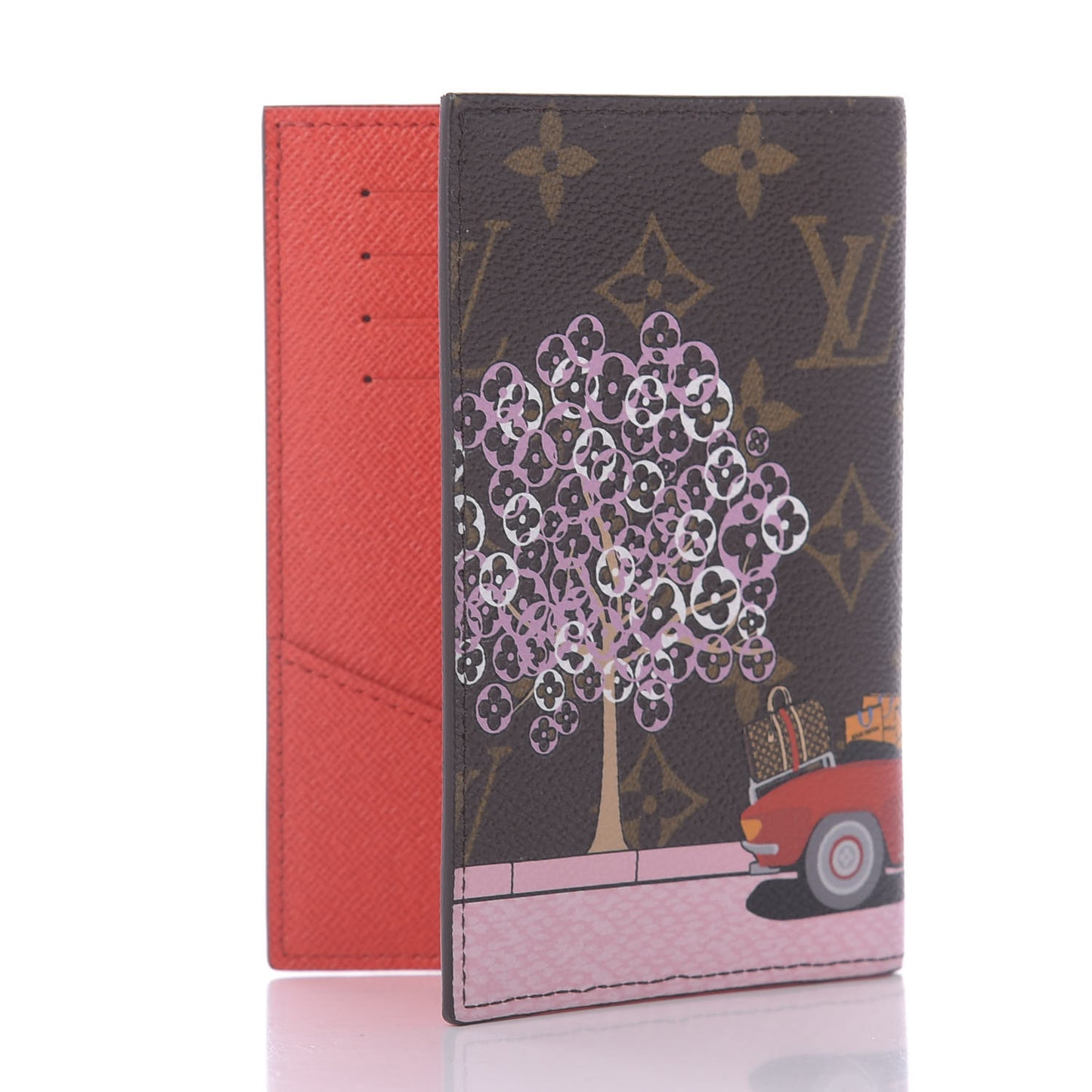 Monogram 2019 Christmas Animation Passport Cover Rouge