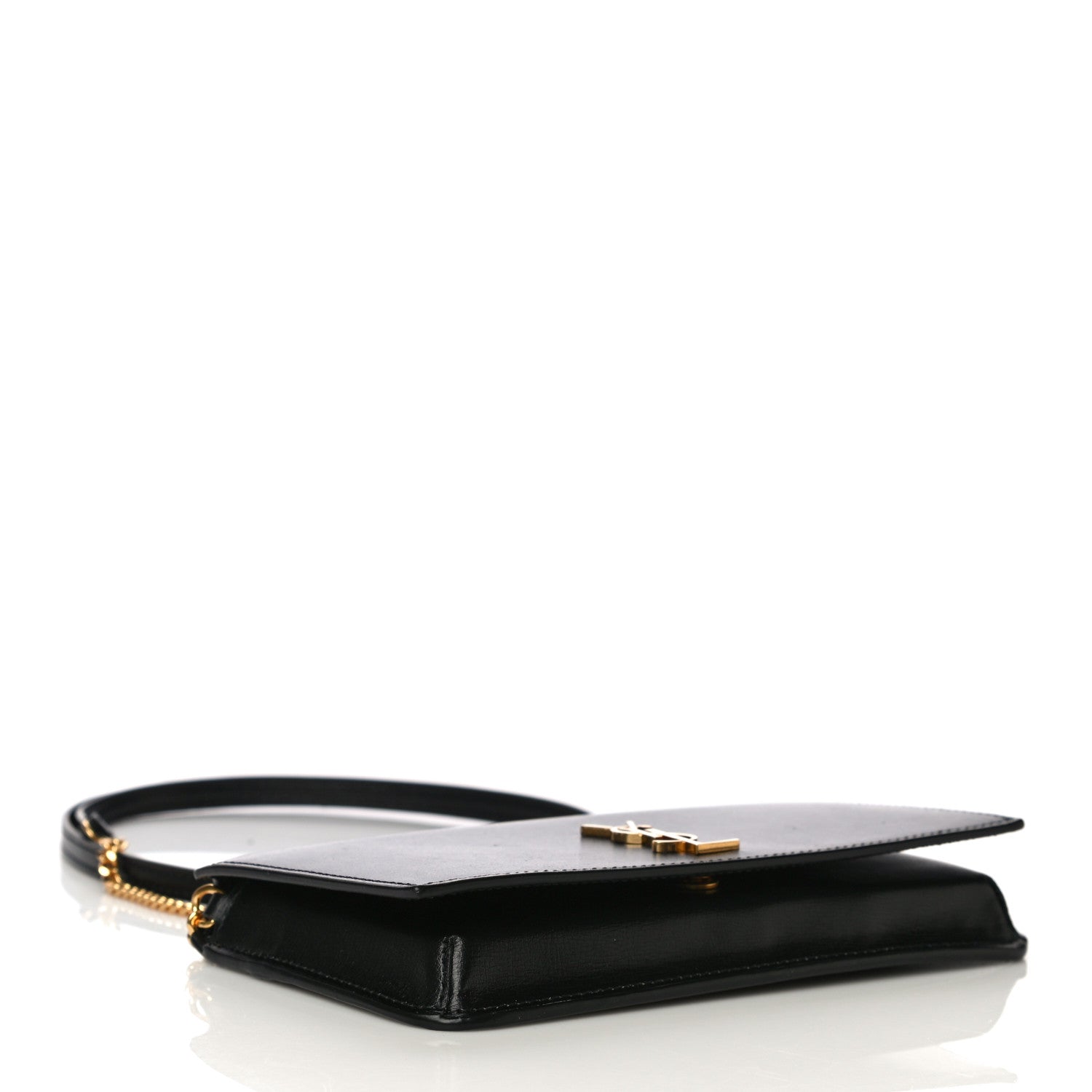 Saint Laurent Smooth Calfskin Monogram Phone Holder Crossbody Black 3 of 9