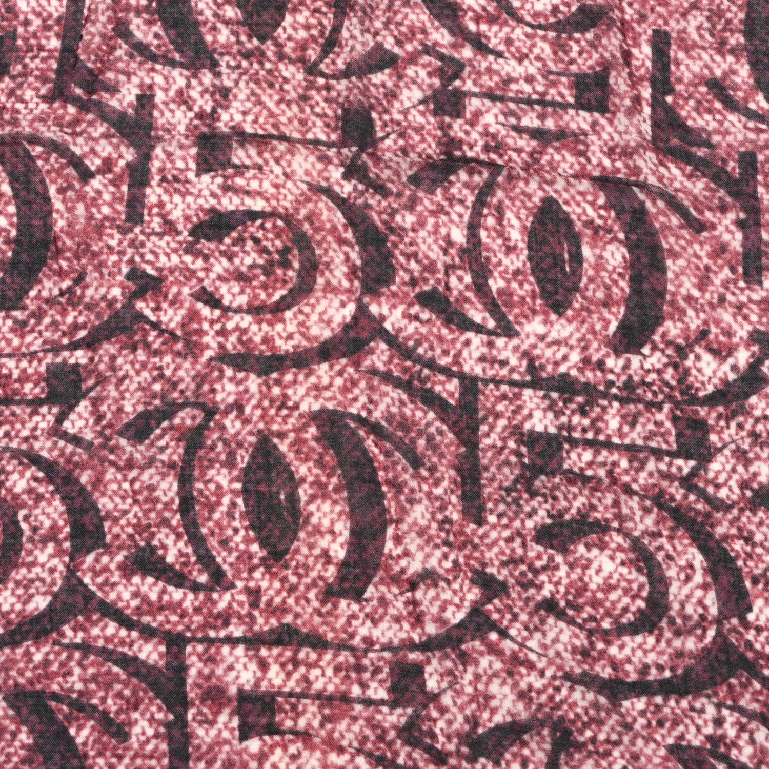 Chanel Cashmere Silk CC Logo Scarf Shawl Purple 3 of 3