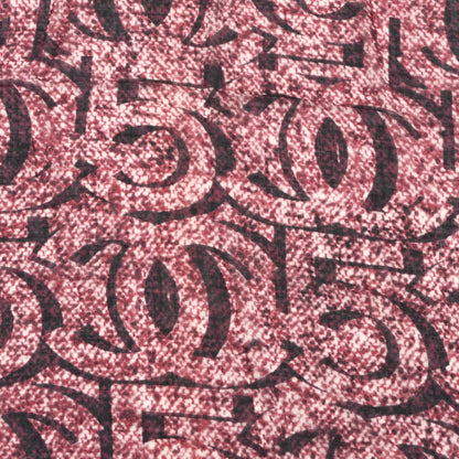 Chanel Cashmere Silk CC Logo Scarf Shawl Purple 3 of 3