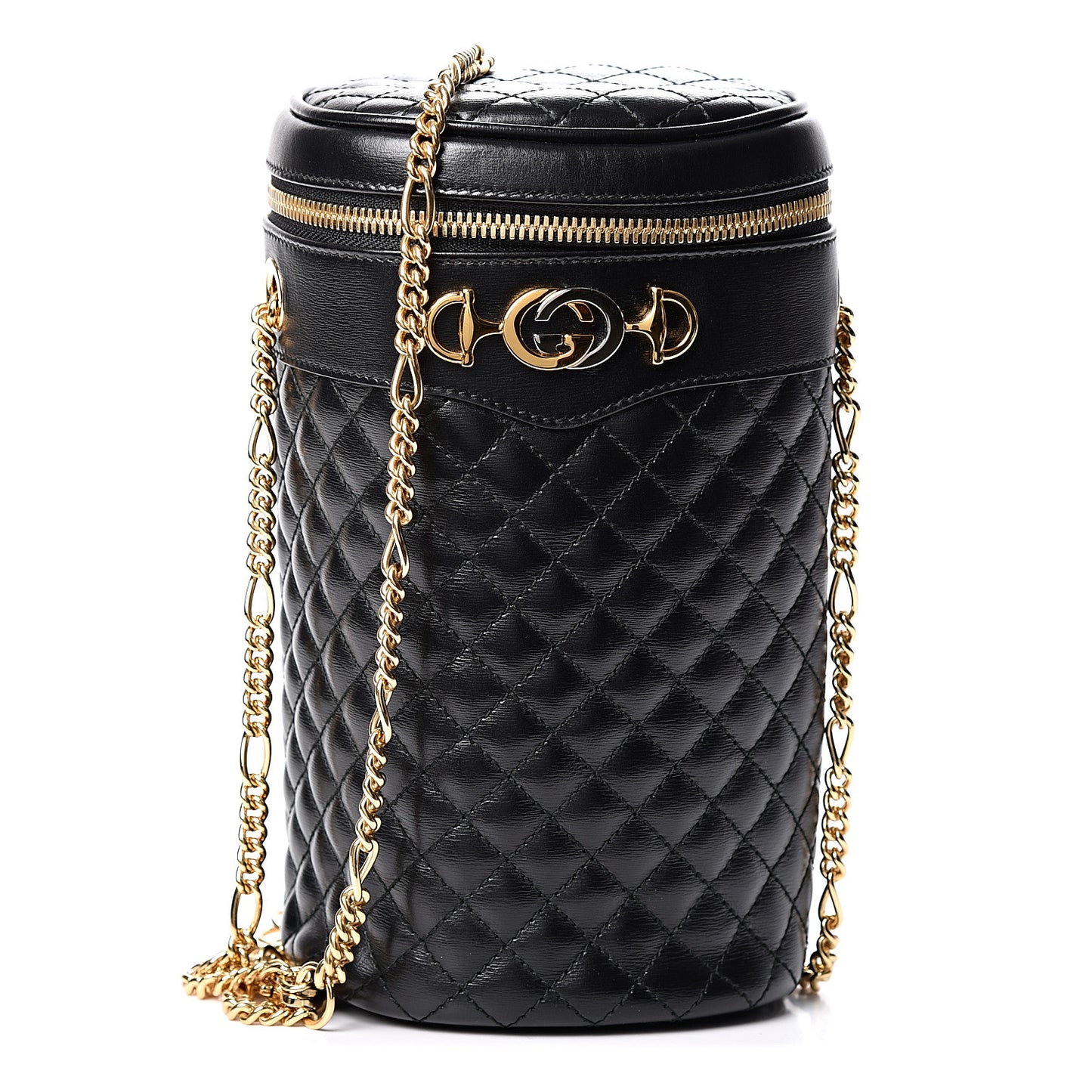 Calfskin Trapuntata Zumi Belt Bag Black