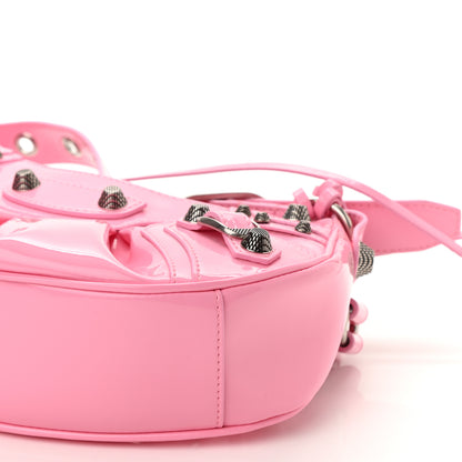 Balenciaga Patent Faux Leather Le Cagole Shoulder Bag XS Sweet Pink 9 of 9