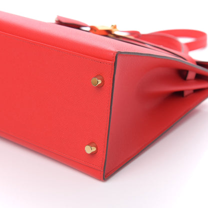 Hermes Epsom Kelly Sellier 32 Rouge de Coeur 10 of 12