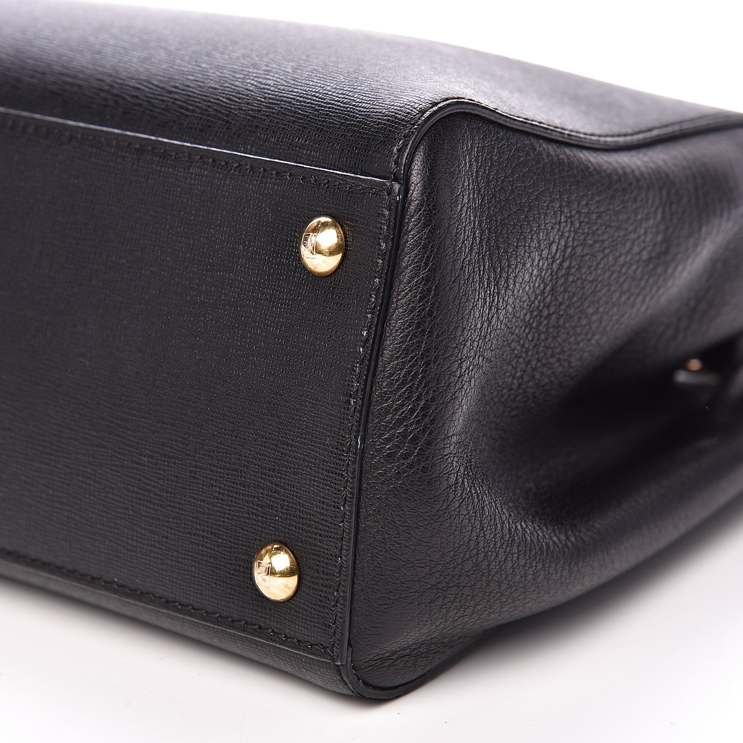 Fendi Vitello Elite Petite 2Jours Tote Black 9 of 9