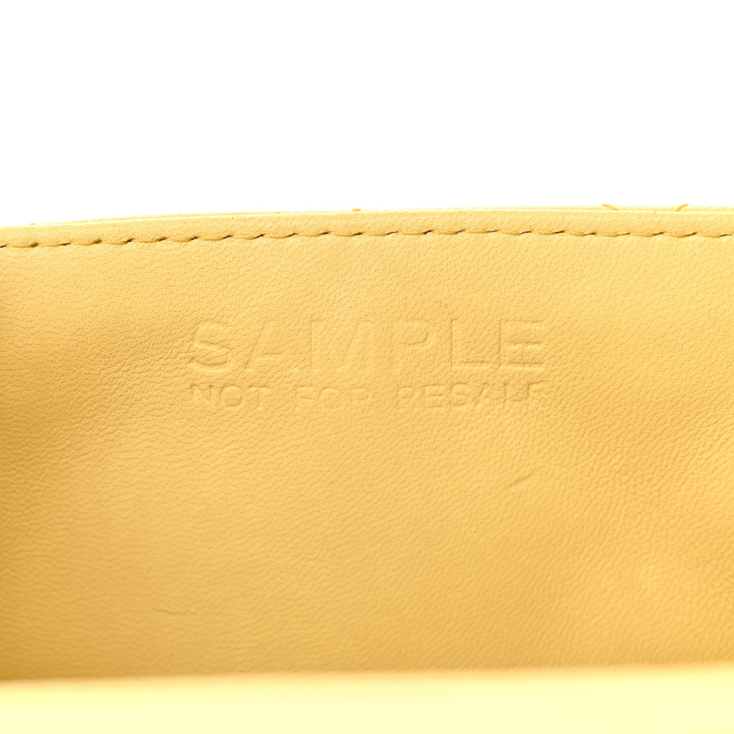 Chanel Lambskin Quilted Mini Square Flap Light Yellow 7 of 19
