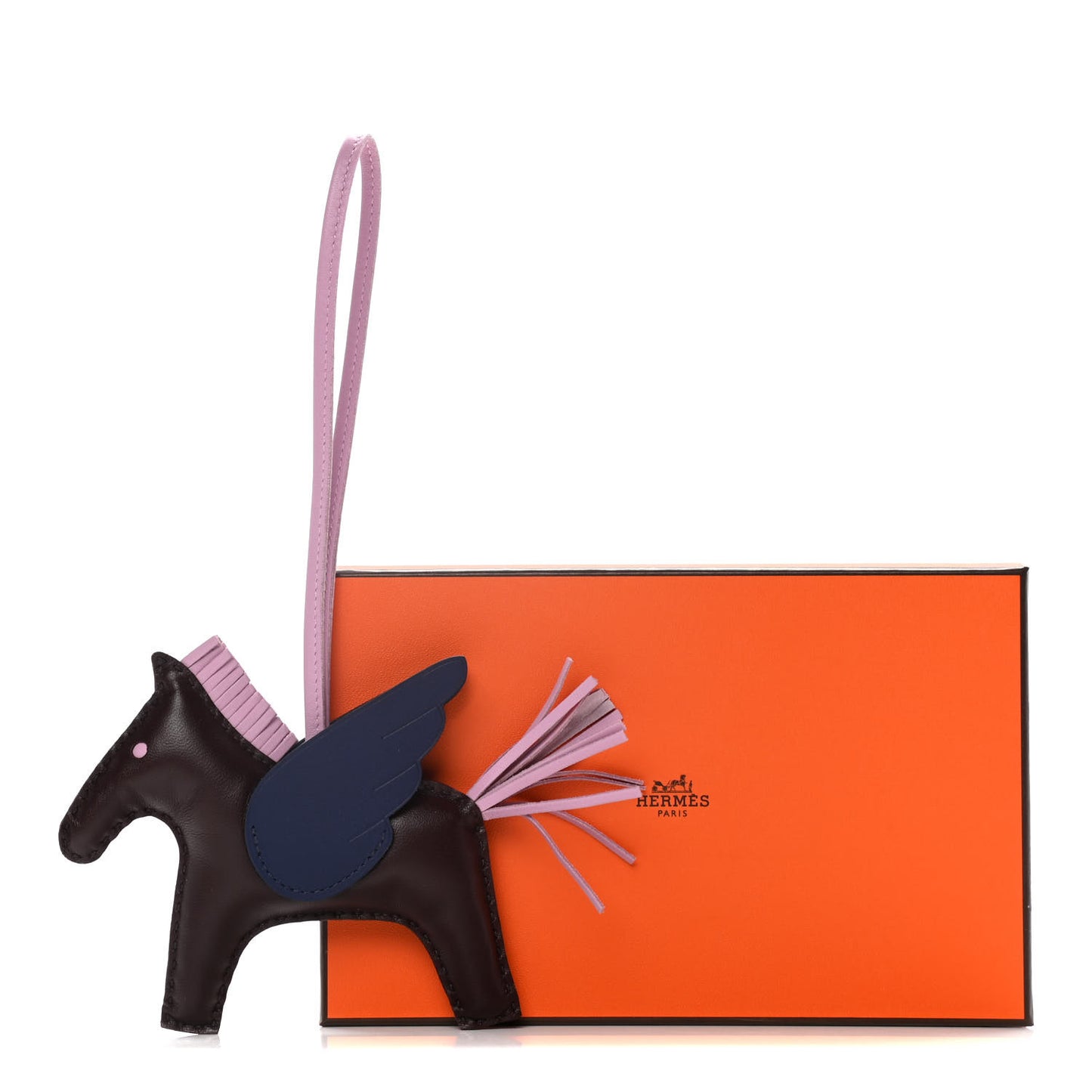 Milo Lambskin Grigri Rodeo Pegase Horse Bag Charm MM Rouge Sellier Mauve Sylvestre Bleu Saphir