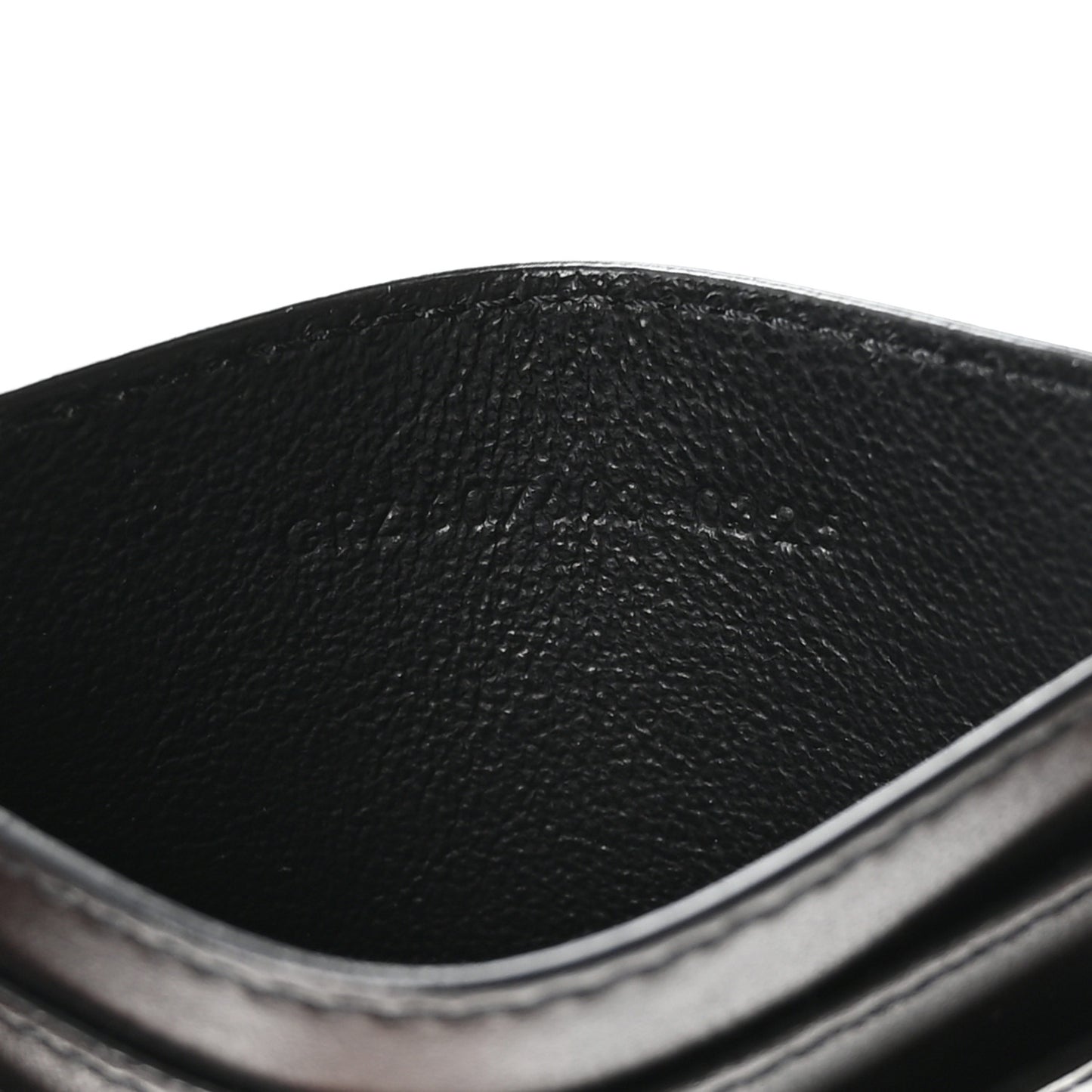 Calfskin Tiny Cassandre Credit Card Case Black