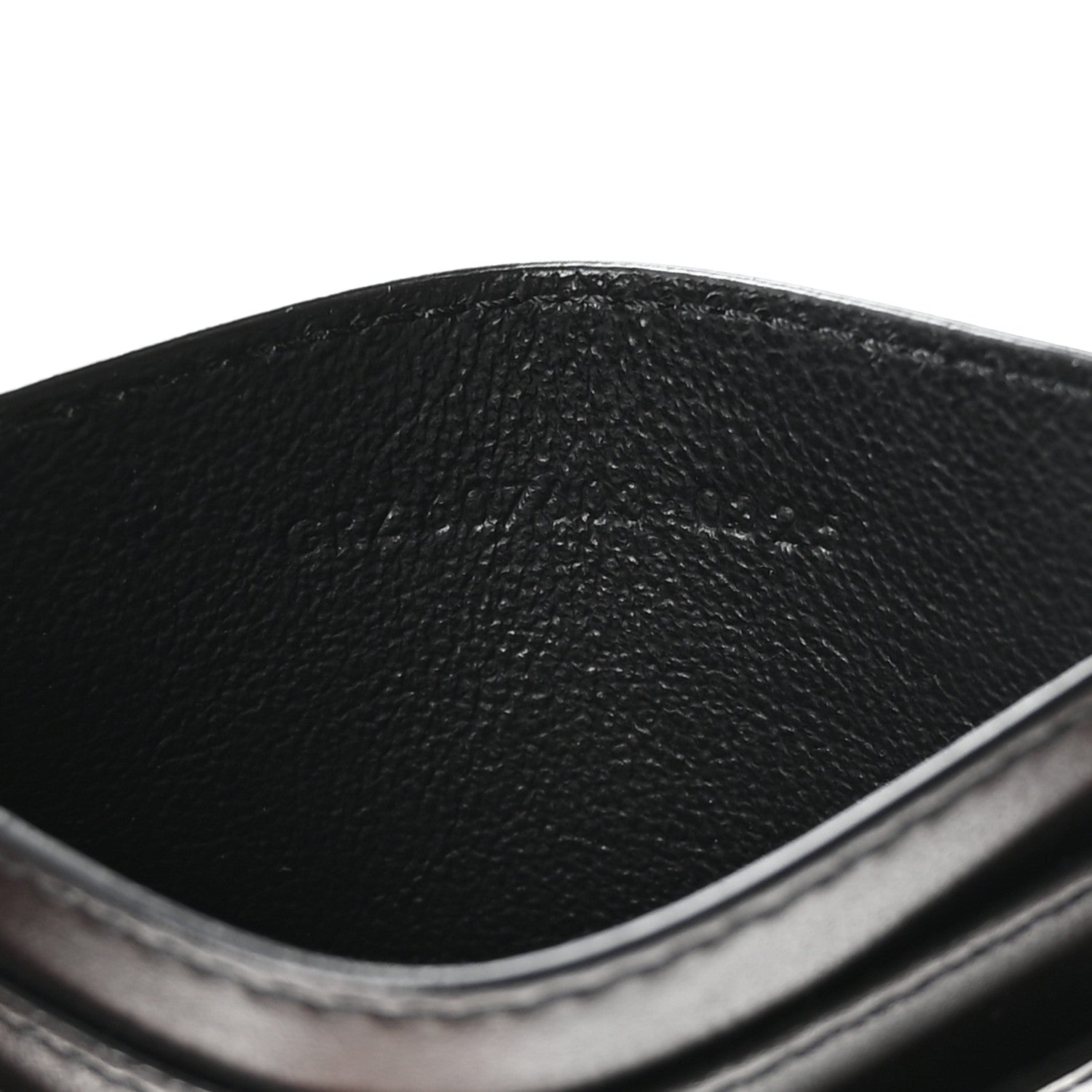 Saint Laurent Calfskin Tiny Cassandre Credit Card Case Black 7 of 8