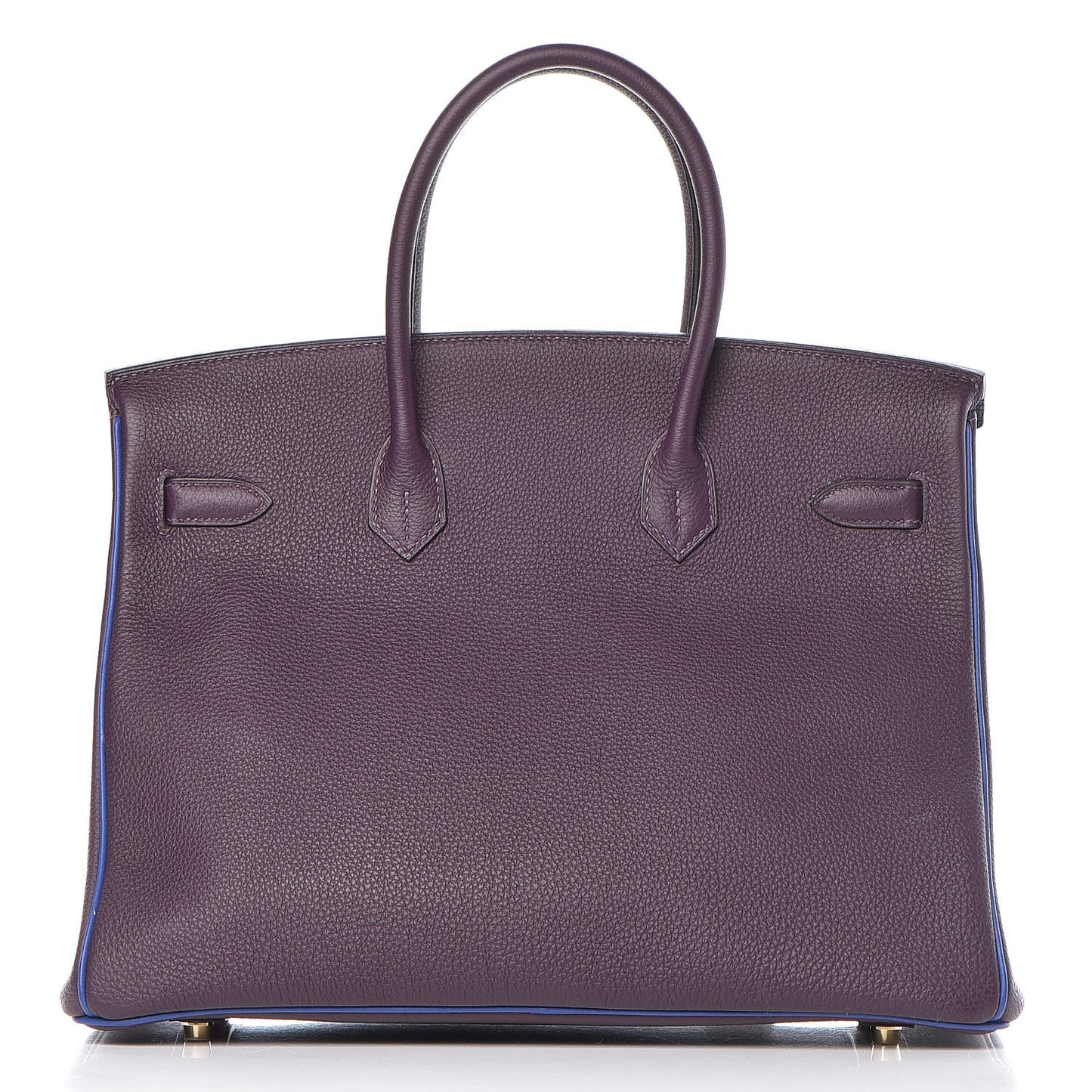 Togo Horseshoe Birkin 35 Raisin Bleu Electrique