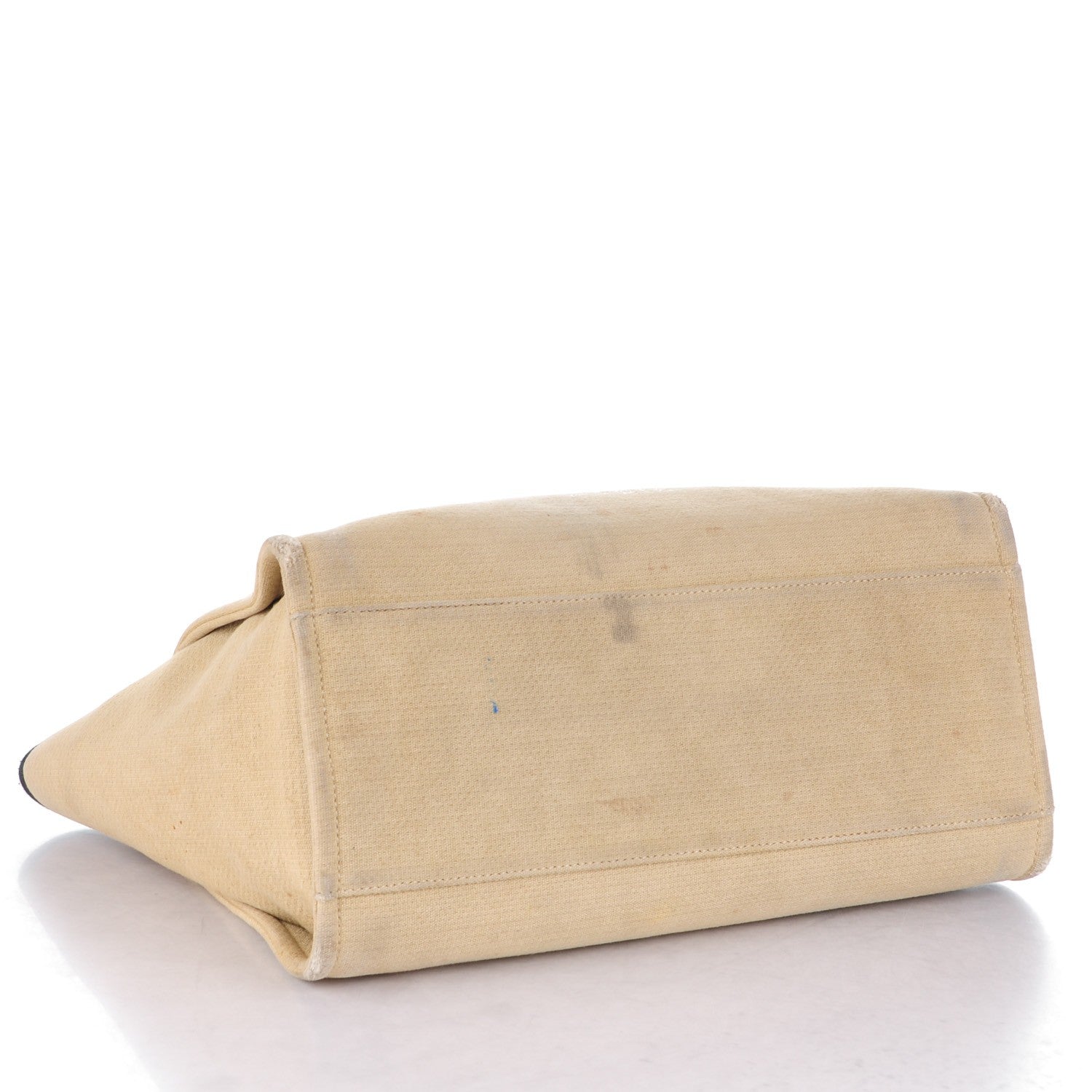Chanel Canvas Large Deauville Tote Beige Black 4 of 14