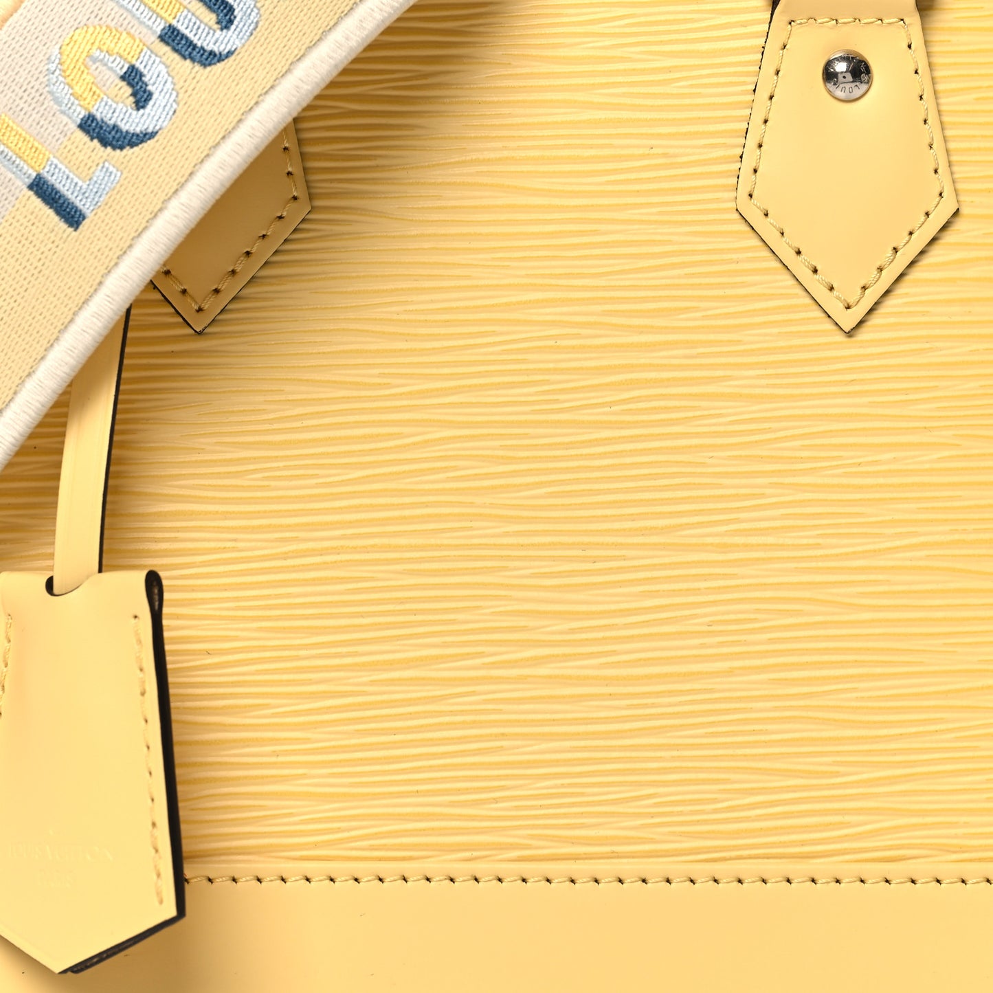 Epi Jacquard Alma BB Jaune Plume