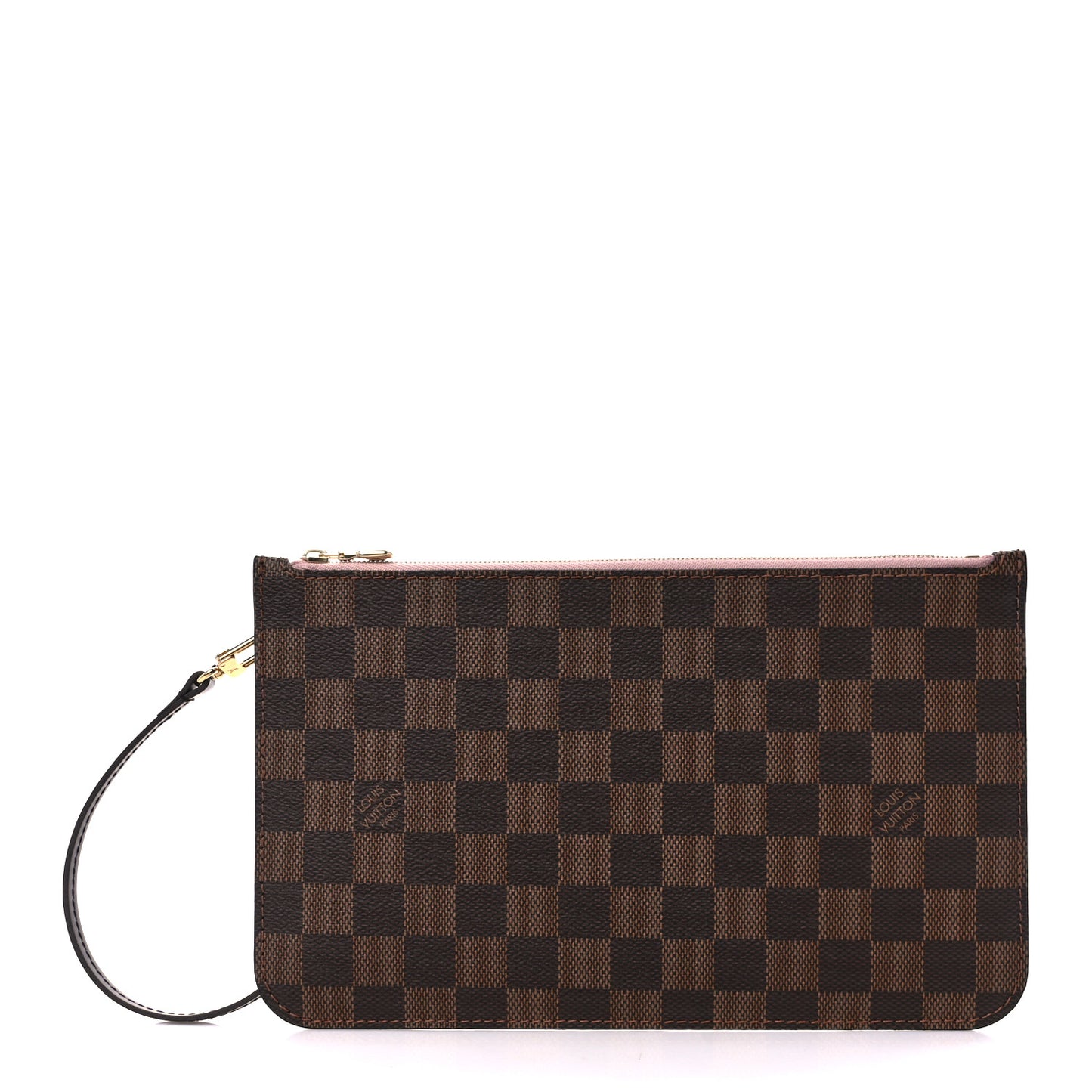 Damier Ebene Neverfull MM GM Pochette Rose Ballerine