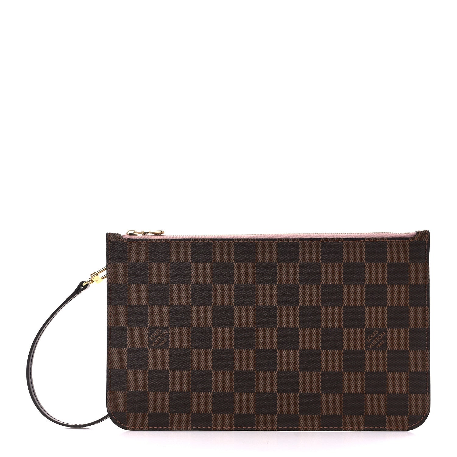 Louis Vuitton Damier Ebene Neverfull MM GM Pochette Rose Ballerine 1 of 9