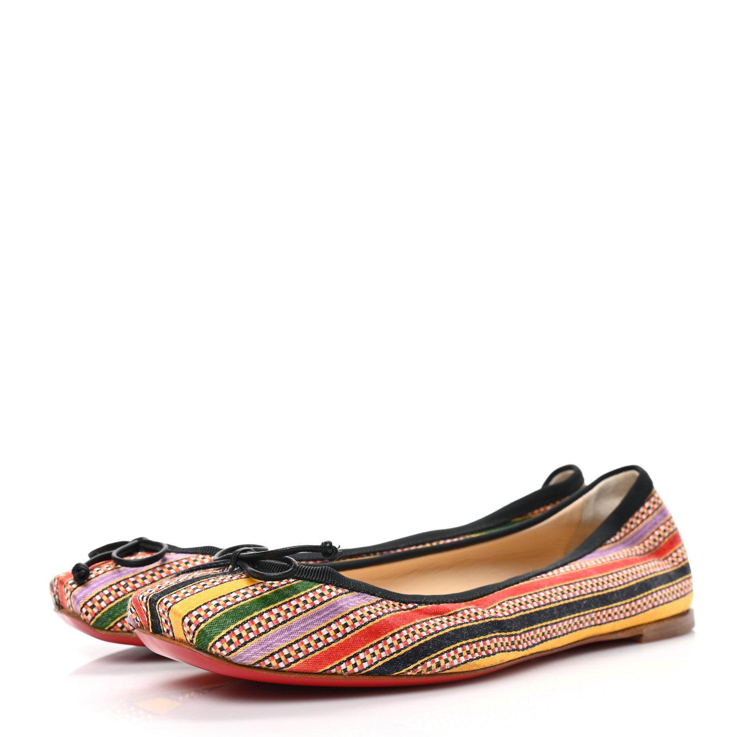 Christian Louboutin Damas Fabric Mamadrague Flats 36.5 Multicolor 3 of 7