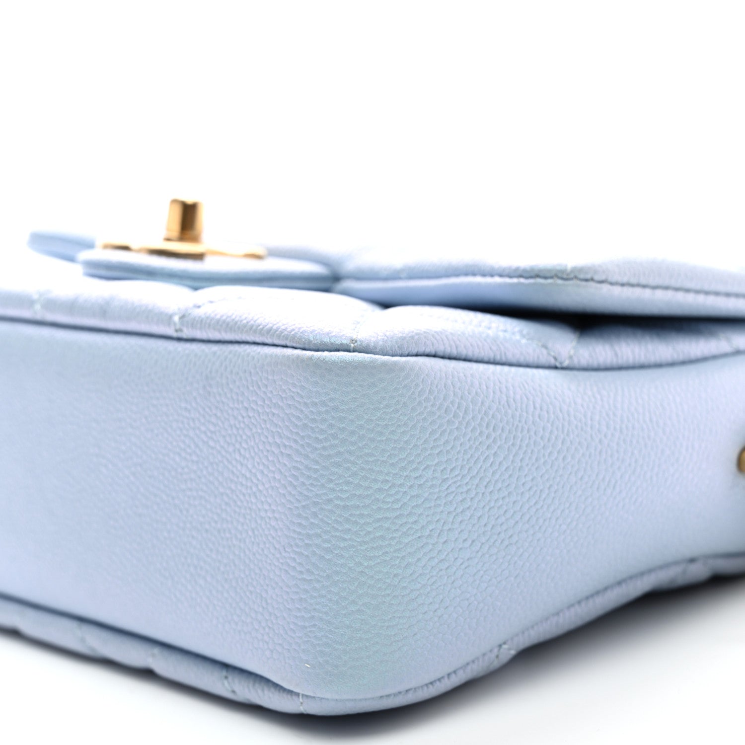Chanel Iridescent Caviar Quilted Mini My Perfect Flap Light Blue 9 of 10