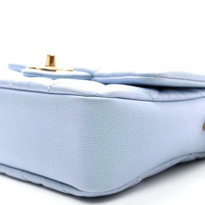 Chanel Iridescent Caviar Quilted Mini My Perfect Flap Light Blue 9 of 10