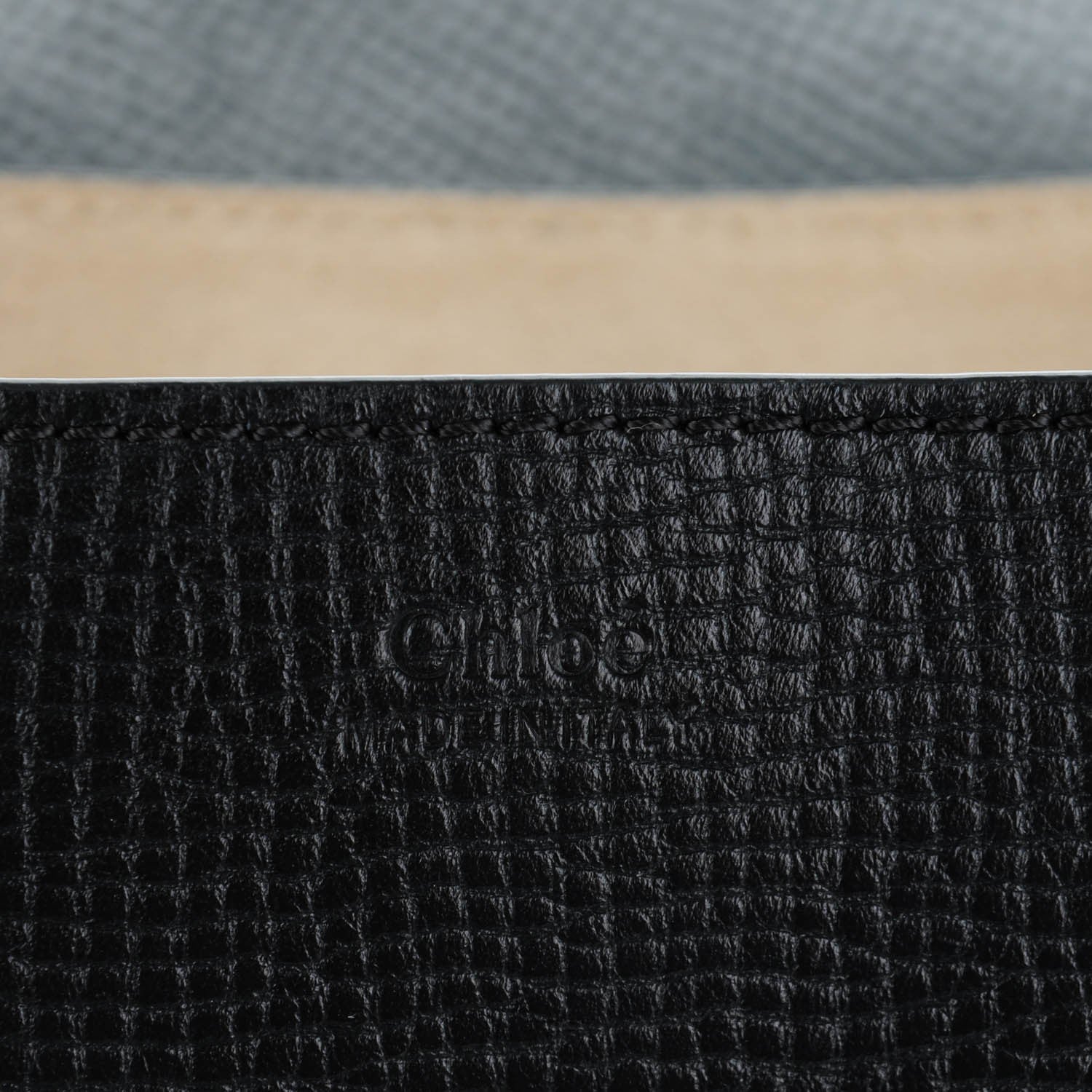 Chloe Grained Calfskin Lambskin Drew Shoulder Bag Black 6 of 7