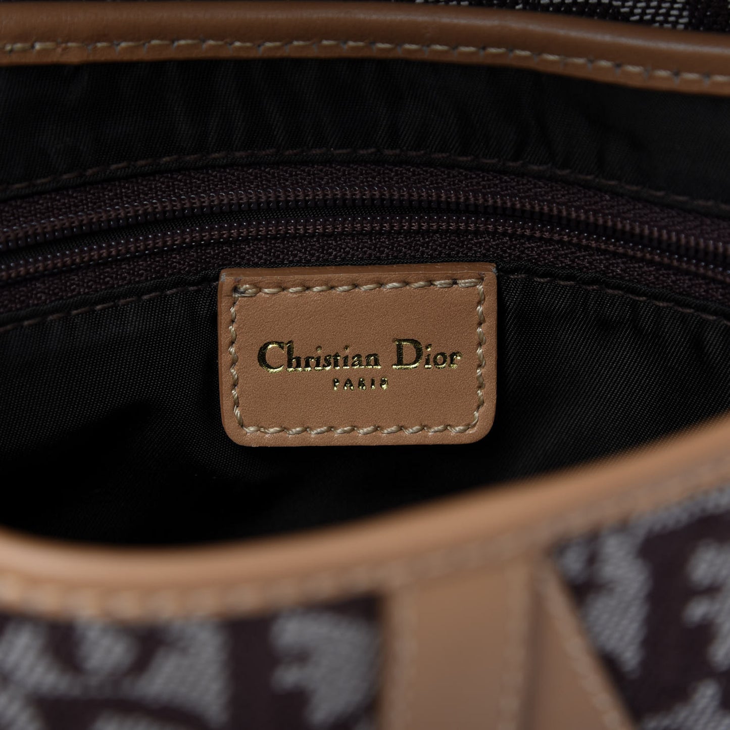 Monogram Saddle Bag Brown