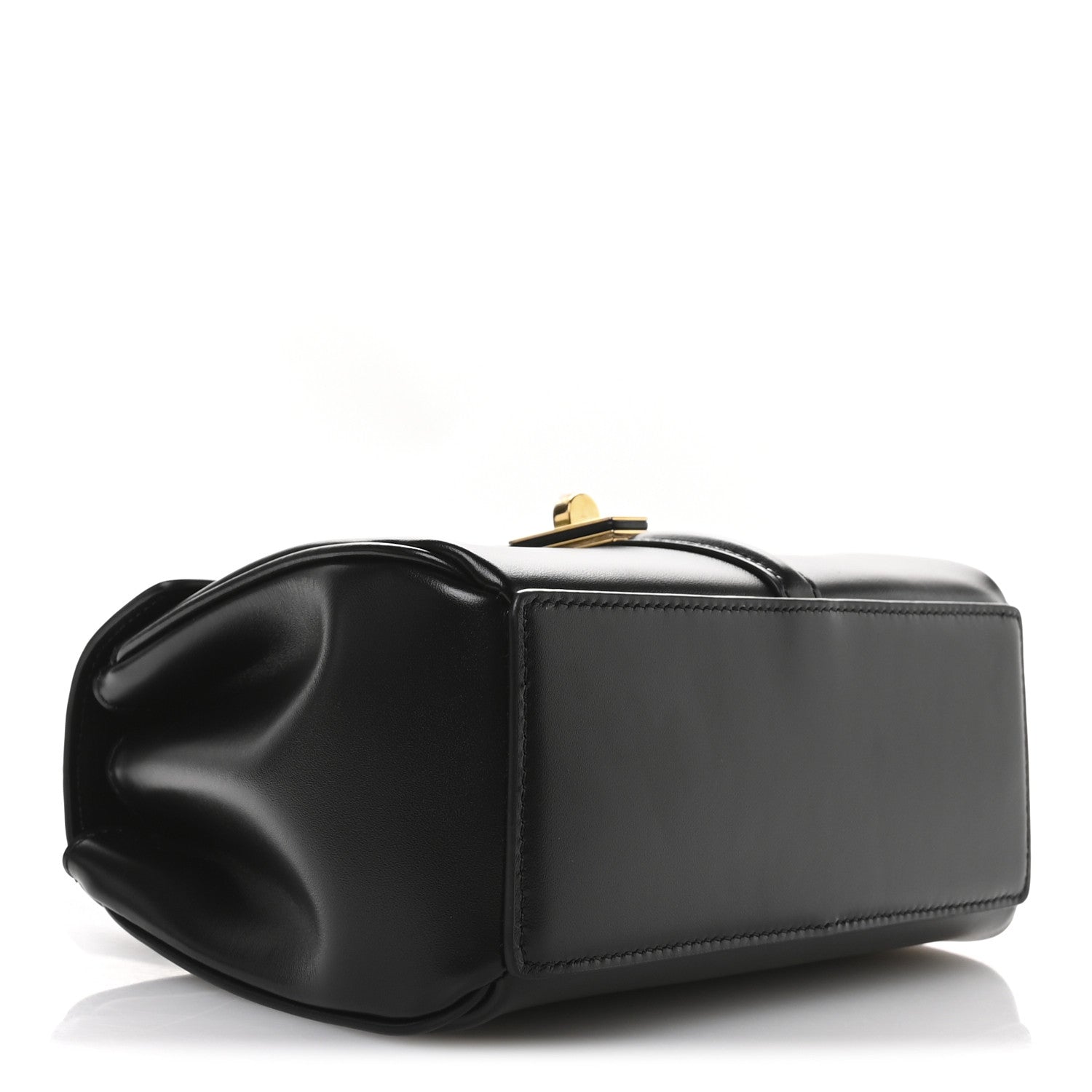 Celine Satinated Calfskin Mini 16 Top Handle Bag Black 4 of 12
