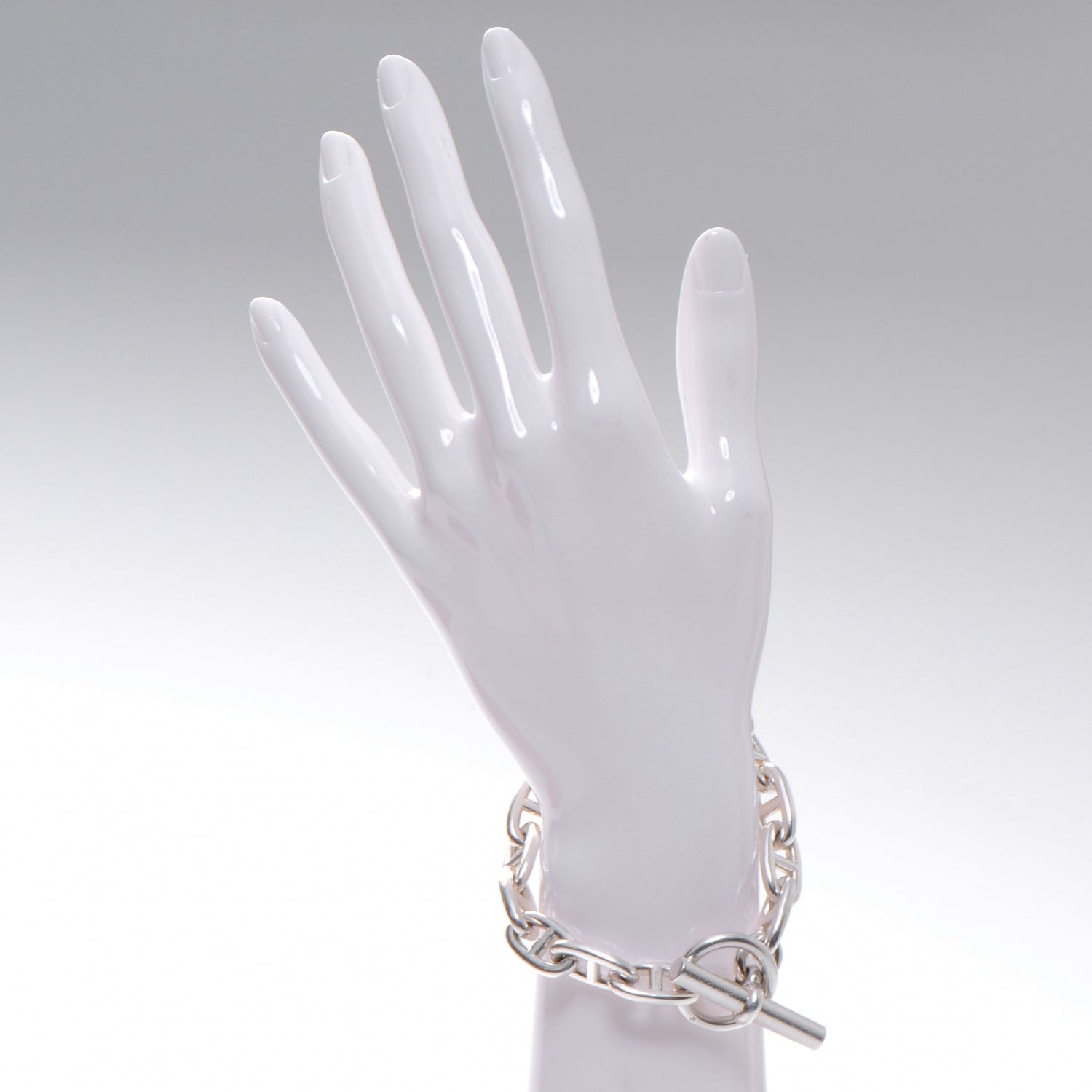 Hermes Sterling Silver MM Chaine d'Ancre Bracelet 2 of 5