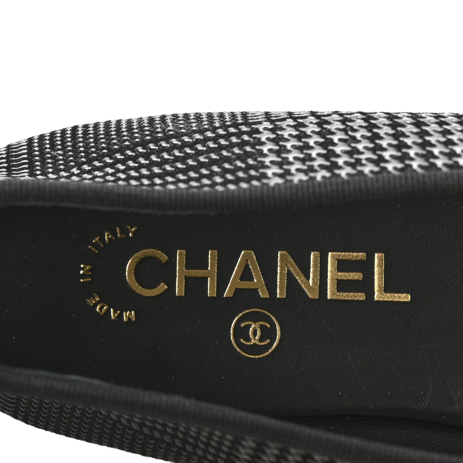 Chanel Suede Kidskin Cap Toe CC Ballerina Flats 39 Black 8 of 10