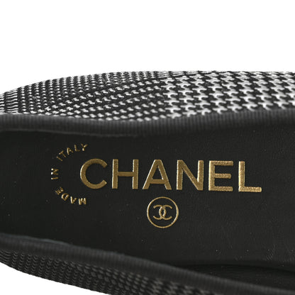 Chanel Suede Kidskin Cap Toe CC Ballerina Flats 39 Black 8 of 10