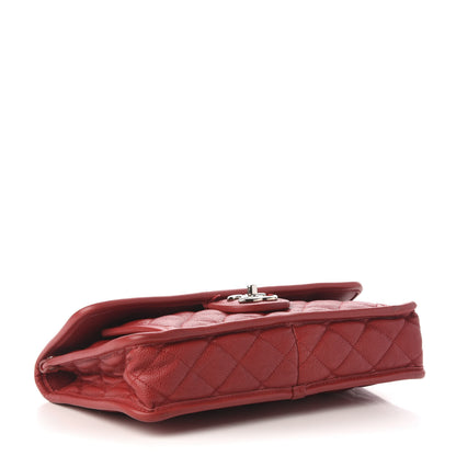Chanel Caviar Quilted Medium French Riviera Flap Red 4 of 11